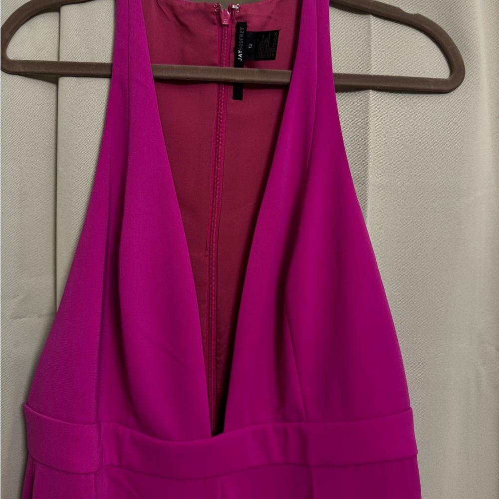 JAYGODFREY Vibrant Pink Backless Dress
